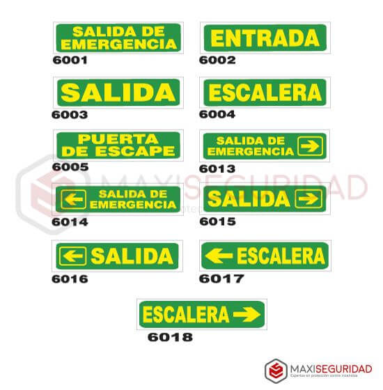 Cartel Adhesiva Fotoluminiscentes 7 x 24