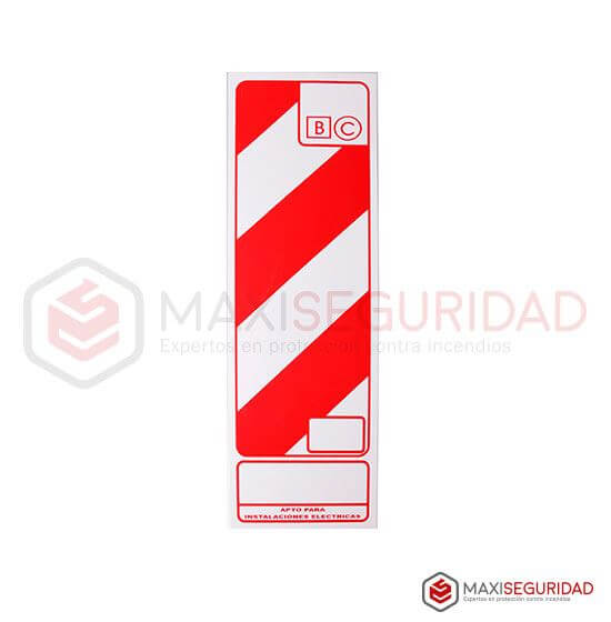 Chapa baliza reglamentaria clase BC